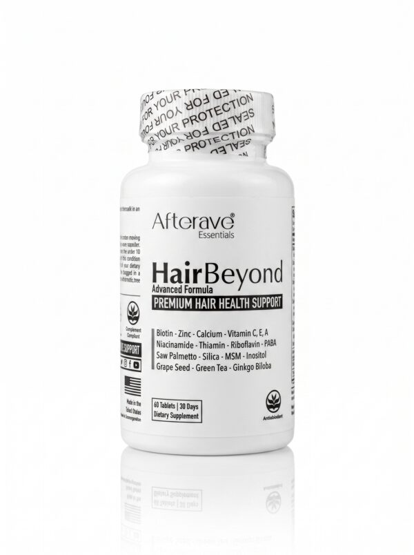 قرص تقویت و ضد ریزش مو افترایو مدل HairBeyond Advanced Formula بسته ۶۰ عددی (Afterave آمریکا) - تصویر 2