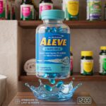 کپسول مسکن لیکوئید ژل الیو بایر مدل Aleve Liquid Gels حاوی ناپروکسن سدیم ۲۲۰mg (اثر ماندگار ۱۲ ساعته، تسکین انواع درد مفاصل، عضلات، سردرد و تب‌بر - ۱۸۰ عددی اصل آمریکا)