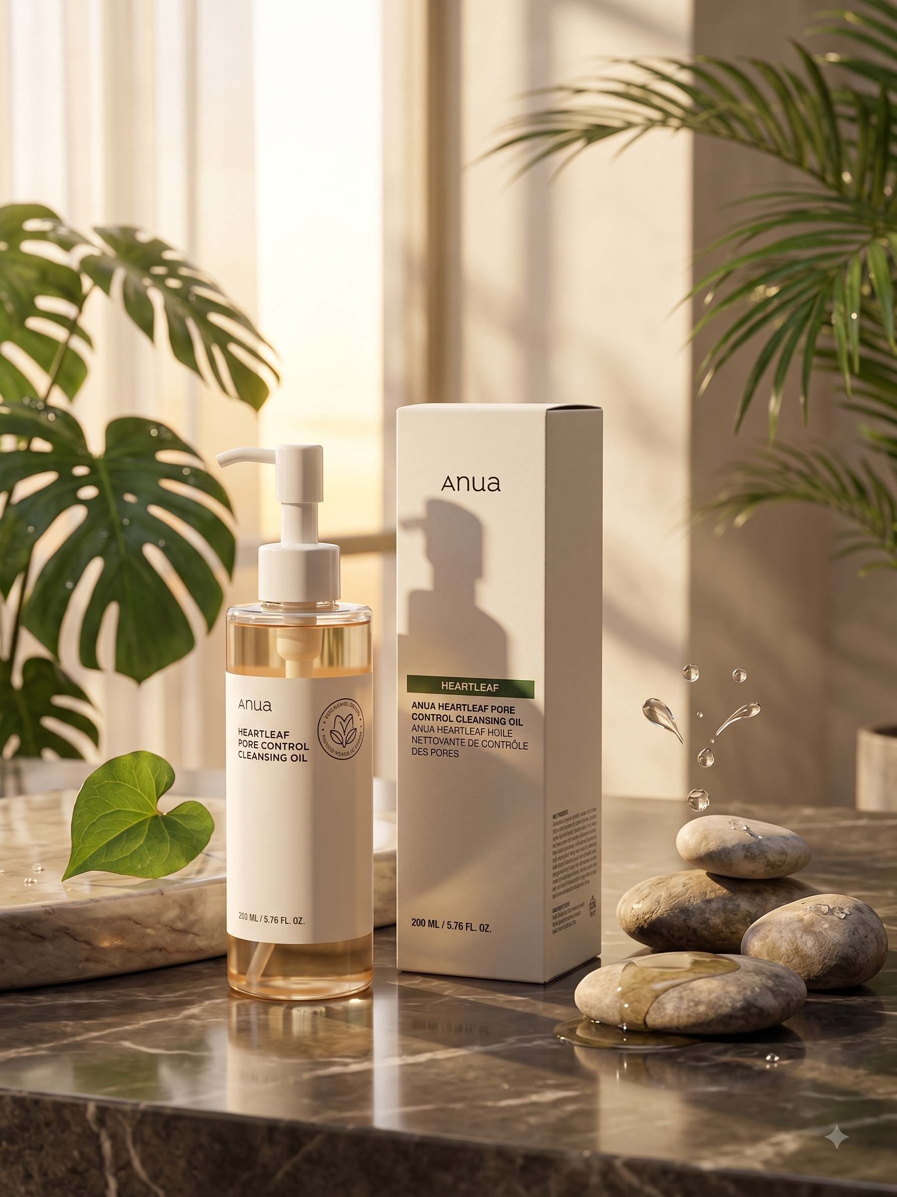anuaheartleaf روغن پاککننده آرایش و منافذ آنوا مدل Heartleaf Pore Control (کنترلکننده چربی، ضد جوش سرسیاه و التیامبخش) - تصویر 1