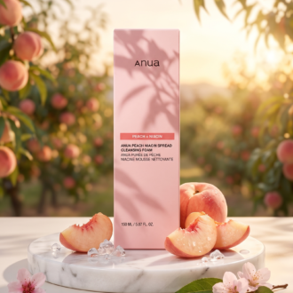 فوم شوینده صورت آنوا مدل Peach 70% Niacin (روشن‌کننده، شفاف‌کننده و نرم‌کننده پوست)