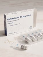 آمپول بیوتین بایر فرانسه اصل (توقف سریع ریزش مو، افزایش رشد مجدد، تقویت ناخن و سلامت پوست - بسته ۶ عددی ۱ میلی‌لیتری)