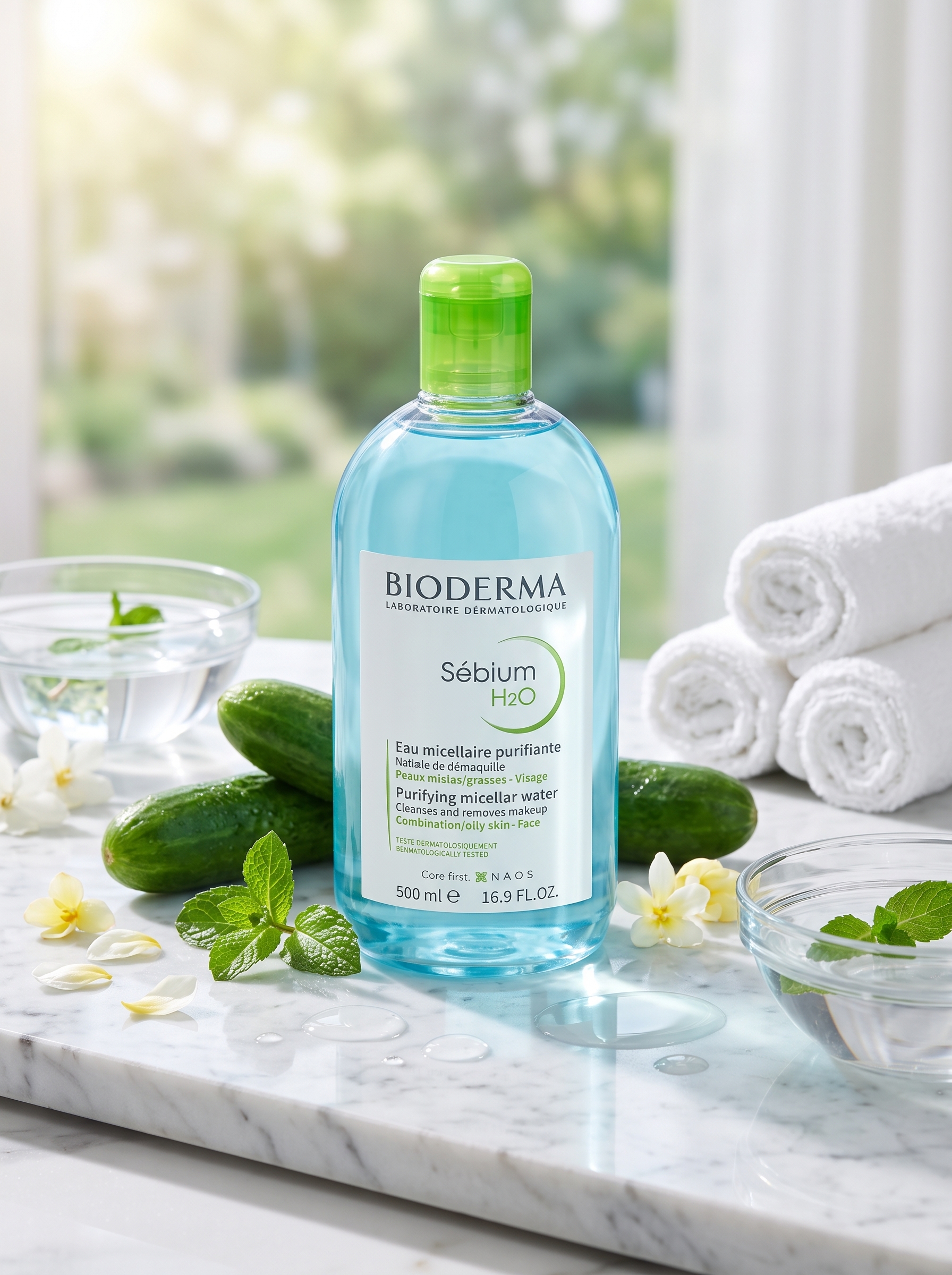 biodermasabz1 میسلار واتر بایودرما مدل Sensibio H2O