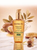 روغن مو کراتین و آرگان بیوکسین مدل Bioxcin Repairing Hair Oil حجم ۱۵۰ میلی‌لیتر (ترمیم تا ۹۴٪، ضد ریزش ناشی از شکستگی، حاوی روغن آرگان و کراتین هیدرولیزشده) - تصویر 2