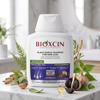 شامپو بیوکسین بدون سولفات مدل Bioxcin Black Garlic