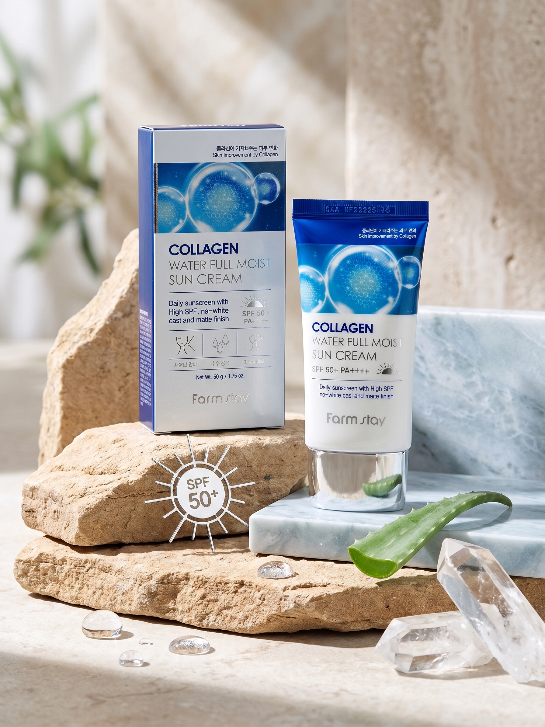 collagen1 ضد آفتاب فارم استی مدل Collagen Water Full Moist - تصویر 1