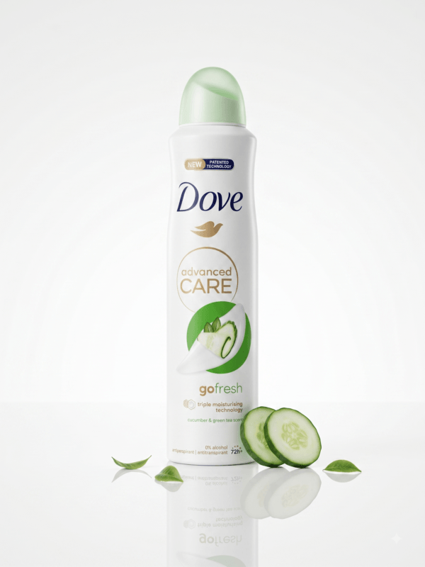اسپری ضد تعریق زنانه داو مدل Advanced Care Go Fresh رایحه خیار و چای سبز حجم 250 میل (Dove) - تصویر 2