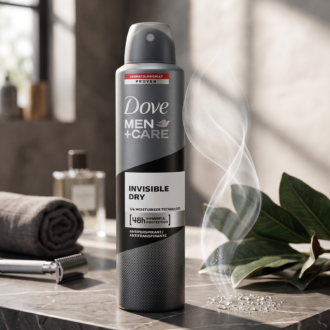 اسپری ضد تعریق مردانه داو مدل Men+Care Invisible Dry (محافظت ۴۸ ساعته و ضد لک)