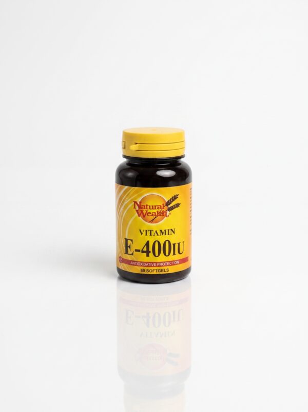 سافت‌جل ویتامین E نچرال ولث ۴۰۰ واحد مدل Natural Wealth Vitamin E-400 IU (آنتی‌اکسیدان قوی، تقویت سیستم ایمنی، جوانساز و سلامت پوست و مو - ۶۰ عددی) - تصویر 2