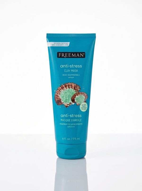 ماسک صورت خاک رس و مواد معدنی دریای مرده فریمن مدل Freeman Anti-Stress حجم ۱۷۵ میلی‌لیتر (پاک‌سازی عمیق منافذ، آرامش‌بخش، مات‌کننده و روشن‌کننده انواع پوست) - تصویر 2