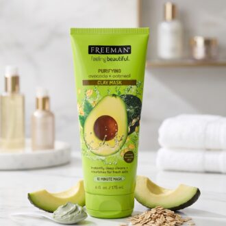 ماسک صورت خاک رس آووکادو و جو دوسر فریمن مدل Freeman Feeling Beautiful