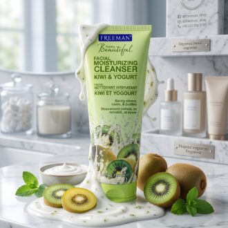 ژل شوینده و مرطوب‌کننده صورت کیوی و ماست فریمن مدل Freeman Feeling Beautiful