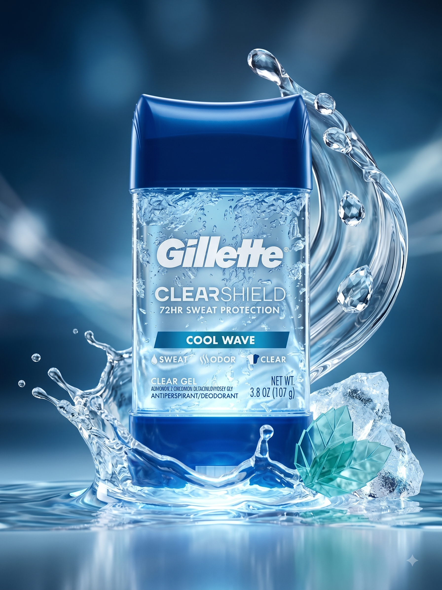 gillette ژل ضد تعریق مردانه ژیلت مدل ClearShield Cool Wave - تصویر 1