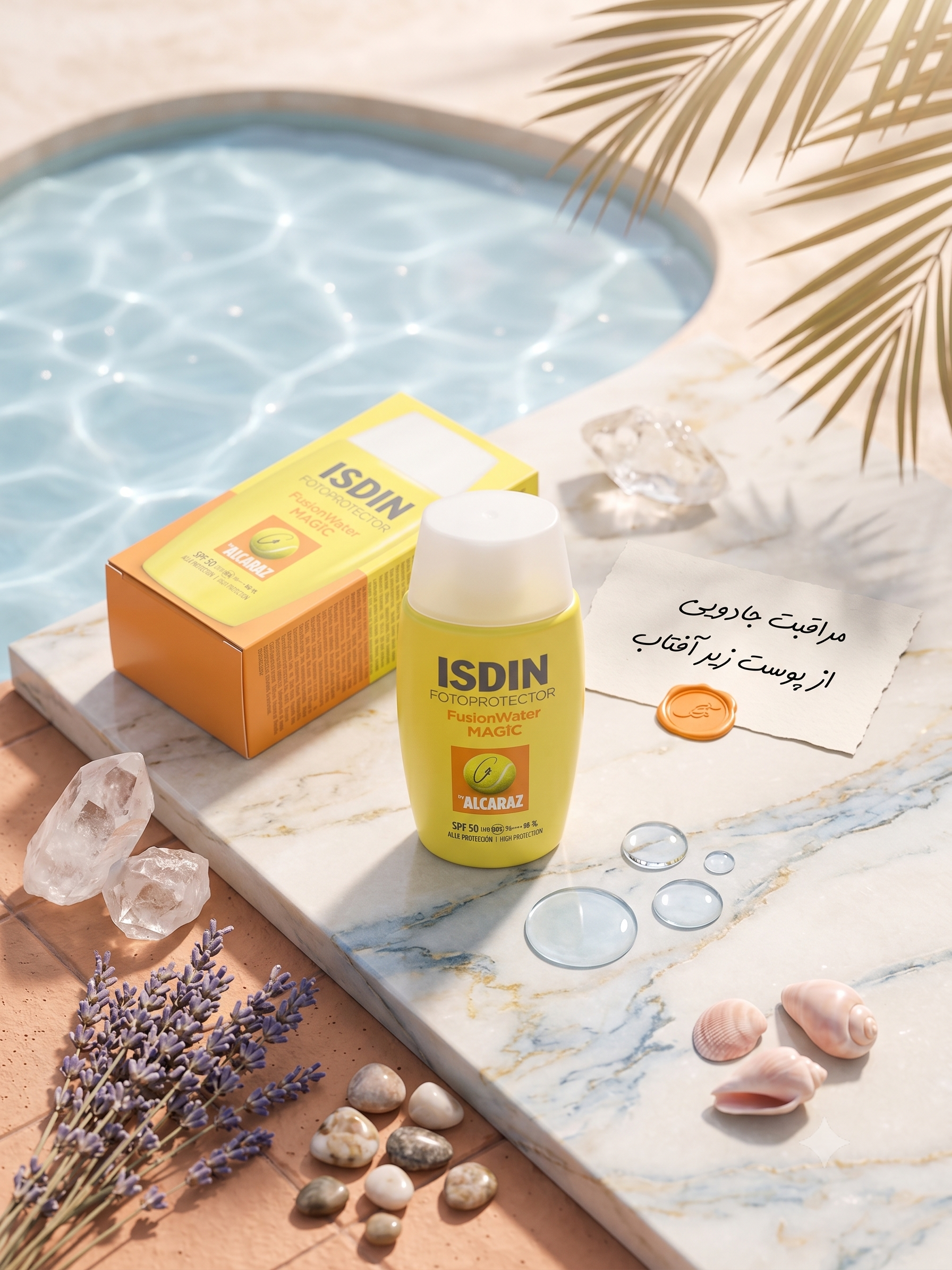 isdin zard1 ضد آفتاب ایزدین مدل Fusion Water Magic by Alcaraz - تصویر 1