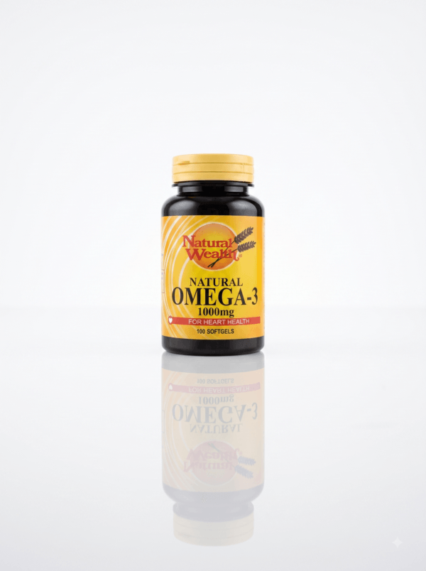 سافت‌جل امگا ۳ نچرال ولث ۱۰۰۰ میلی‌گرم مدل Natural Omega-3 بسته ۱۰۰ عددی (Natural Wealth) - تصویر 2
