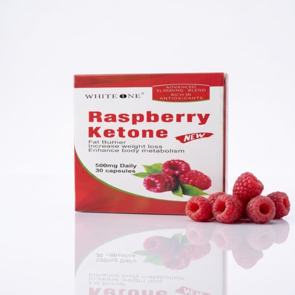 کپسول لاغری و چربی‌سوز رزبری کتون وایت وان (White One Raspberry Ketone) (افزایش متابولیسم، کاهش وزن طبیعی و سرشار از آنتی‌اکسیدان) - تصویر 2