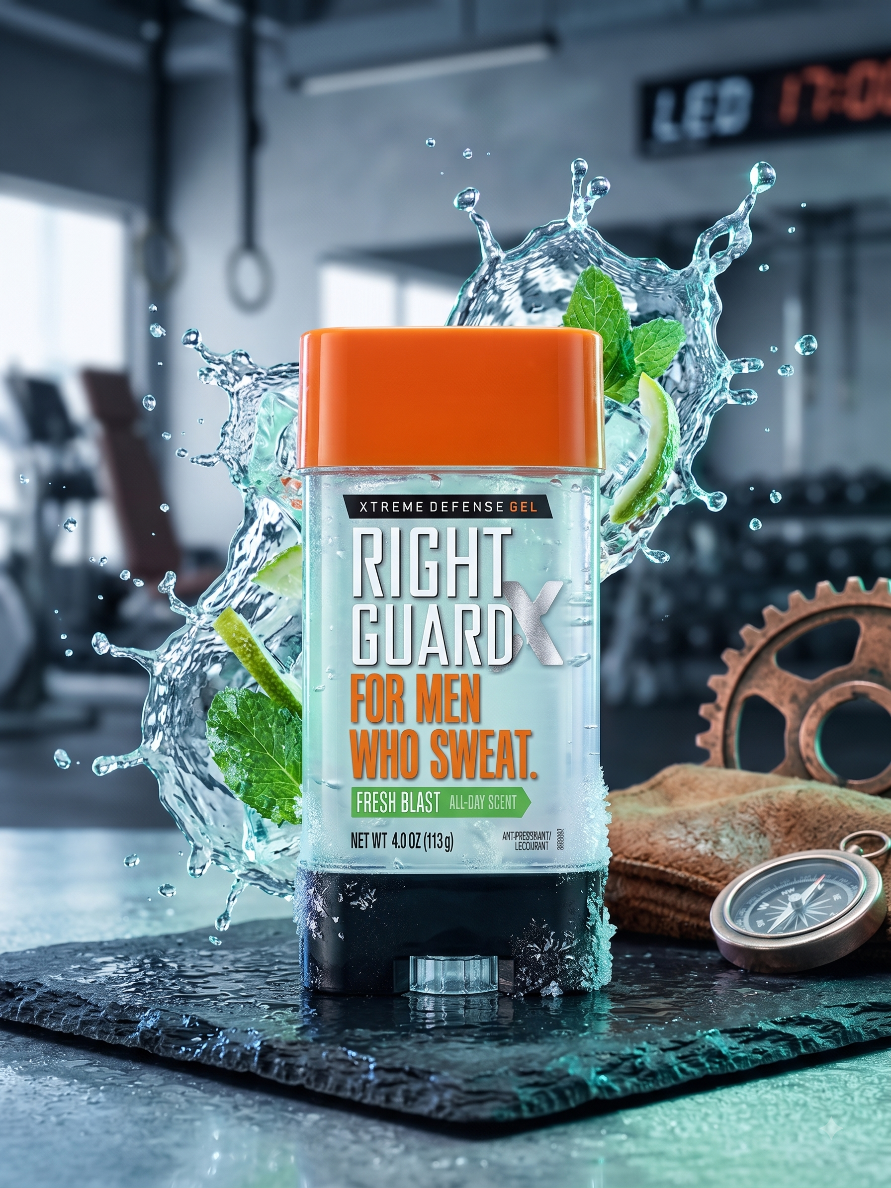 rightgaurd ژل ضد تعریق مردانه رایت گارد مدل Xtreme Defense Fresh Blast - تصویر 1