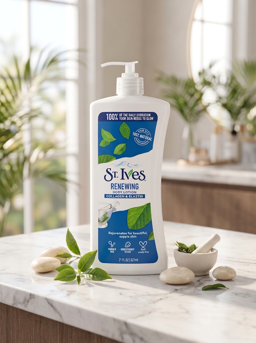 stabi1 لوسیون بدن جوانکننده سنت ایوز مدل St. Ives Renewing Collagen & Elastin