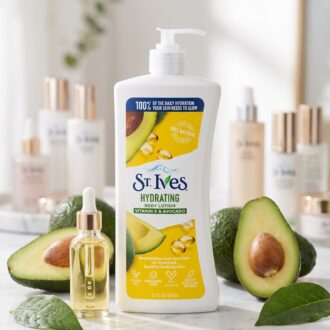 لوسیون بدن آبرسان سنت ایوز مدل St. Ives Vitamin E & Avocado