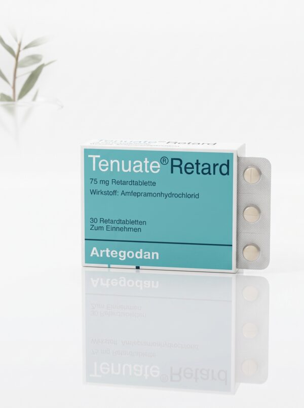 قرص لاغری تنوئیت ریتارد مدل Tenuate Retard 75mg ساخت کمپانی Artegodan آلمان (مهار اشتهای کاذب، افزایش متابولیسم و چربی‌سوزی - ۳۰ عددی) - تصویر 2