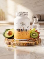 قرص ویتامین E ویتاکورپ مدل Vitality (آنتی‌اکسیدان قوی، تقویت سیستم ایمنی، حفظ شادابی پوست و مو)