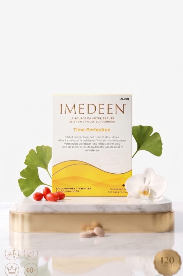 قرص جوانساز و ضد پیری ایمدین مدل تایم پرفکشن زرد بسته 120 عددی (Imedeen Time Perfection) - تصویر 2